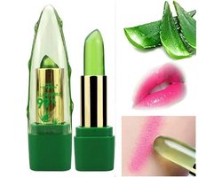 Aloë Vera lip Gel balm Lipstick - Kleurverandering Langdurige - Hydraterende - Lip Balm | Lippenbalsem Aloe vera | Lip balm aloevera Smaak| balsem voor lippen - lip protector | Lip stick | Verzacht en beschermt | Veranderd de kleur van je lippen — cadeau in Cadeau-ideeën