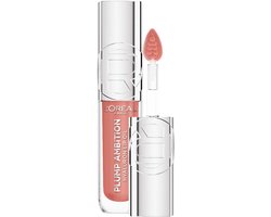 L'Oréal Paris Plump Ambition 601 Worth It Lipgloss - Lipolie met Hyaluronzuur - Voor vollere en glanzende lippen - Aardbeirood - 5,4 gr — cadeau in Verzorging
