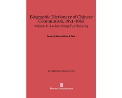 Harvard East Asian Series57- Biographic Dictionary of Chinese Communism, 1921–1965, Volume II: Lo Jui-ch'ing – Yun Tai-ying — cadeau in Cadeau-ideeën