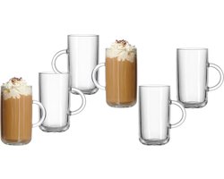 Theeglazen Set - Glühwein Glazen - Warme Dranken - Hittebestendig Glas - 270 ml - Transparant — cadeau in Cadeau-ideeën