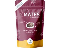 Glühmates - Glühwein - Glüh Mates - Wijn - Wine - Alcoholvrije wijn - Glühweinkruiden - Rode Wijn - Kaneel, Steranijs & Kruidnagel - Winters drankje - DIY Pakket - Warm & Gezellig Genieten - Gluh wine -Drink with Mates — cadeau in Kookcadeaus