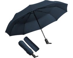 Paraplu Opvouwbare Winddichte Zakelijke Paraplu Storm Teflon Waterbestendige Parasol UV-bescherming Volledig Automatische Paraplu Draagbaar Weerbestendige Parasol en Paraplu - Blauw — cadeau in Mode & Accessoires