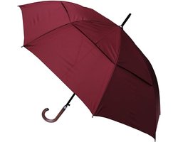 Winddicht Extra Sterk - StormDefender Stad Paraplu - Geventileerde Dubbele Scherm - Ontworpen om Ombuigchade te Bestrijden - Automatisch - Massief Houten Haakhandvat — cadeau in Mode & Accessoires
