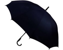 Winddichte Regenparaplu - Paraplu Storm - Bescherming tegen Regen - Versterkt Stalen Frame - 120 x 95 cm - Blauw Zwart — cadeau in Mode & Accessoires