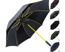 StormFighter Paraplu - 95 km/u Winddicht - Extra Sterk - Versterkt Glasvezel Frame - Automatisch Open - Voor 1 of 2 Personen - Antisliphandgreep - Zwart — cadeau in Mode & Accessoires