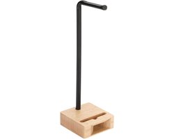 Oordopjes Houder - Hoofdtelefoon Stand - Bureau Organisatie - Handgemaakt Massief Hout - Universele Pasvorm - Natuurlijk — cadeau in Gadgets