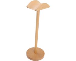 Hoofdtelefoon Stand - Oordopjes Houder - Bureau Organizer - Stevig Hout - 31.5 cm Hoog - Naturel — cadeau in Gadgets