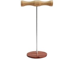 Hoofdtelefoonstandaard - Houder Beugel - Opbergen Oortjes - Hout Metaal - Draagbaar - Wit — cadeau in Gadgets