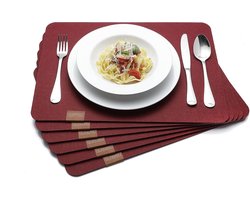 Hoogwaardige Vilt Tafelset - Set van 6 Afwasbare Onderzetters | Placemats 44 x 32 cm | Duurzaam en Veganistisch — cadeau in Wonen & Interieur