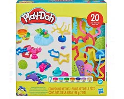 Hasbro - Play-Doh - Onderwater Wereld Set - 20 Gereedschappen + 7 kleipotjes - boetseren - kleien — cadeau in Spellen & Speelgoed