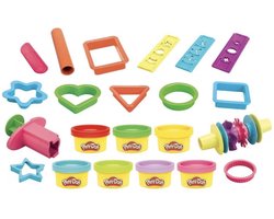 Hasbro - Play-Doh - Imagine Shales Set met 20 gereedschappen + 7 kleine potjes - Vormenfeest - Kleien - boetseren — cadeau in Spellen & Speelgoed