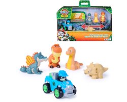 PAW Patrol - De Dino Film - Pup Squad Dino Crew met unieke Rex Pup Squad Racer en 4 dinosaurusfiguren — cadeau in Spellen & Speelgoed