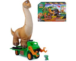 PAW Patrol - De Dino Film - Megasaurus Dino -Voertuig met een opblaasbare speelgoeddinosaurus van 76,2 cm en Rocky-actiefiguur — cadeau in Spellen & Speelgoed