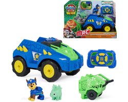PAW Patrol - De Dino Film - Dino Tow & Dash RC - Eenvoudig op afstand te besturen voertuig met Chase- en Stegosaurus-actiefiguren — cadeau in Spellen & Speelgoed