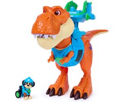 PAW Patrol - T-Rex Timmy met Licht en Geluid + Rex Figuur - Hoogte 25 cm - Paw Patrol Speelgoed vanaf 3 Jaar - Paw Patrol Dino Movie - Dino Film - Dinosaurus Speelgoed - Dinosaurussen - T Rex Figuren — cadeau in Spellen & Speelgoed