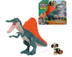 PAW Patrol - De Dino Film - Rise & Roll Dino Set - Spinosaurus van 17,7 cm met geluiden en Rex-actiefiguur — cadeau in Spellen & Speelgoed