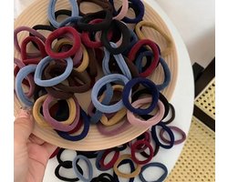 20 stuks Haarelastiekjes in verschillende kleuren - stof Haarelastiekjes- hoge kwaliteit -haar accessoires- merk: Fyfanie — cadeau in Cadeau-ideeën