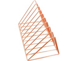 Boek Organizer - Tijdschrift Houder - Bureau Opruimen - Stijlvolle Roségoud - Set van 2 - Roségoud — cadeau in Wonen & Interieur