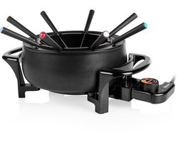 Tristar Fondueset Elektrisch FO-1107 - 1000W - 1,5L voor 8 personen - Incl 8 fonduevorkjes — cadeau in Kookcadeaus