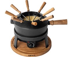 Boska Elektrische Fondueset Pro - Voor elk type fondue - 8 personen - Stijlvol gietijzer - Extra lang snoer — cadeau in Kookcadeaus