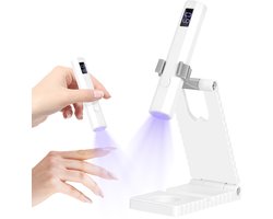 Namajunas - Mini Nagellamp - UV-lamp voor Gelnagels - Met Standaard - Oplaadbaar - Draagbare Nagellamp - LED Nagellamp - 2 Timerstanden Nageldroger - Nagel lamp - DIY-nagels - Nagelstyling — cadeau in Verzorging