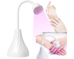 UV LED Nagellamp - UV LED Lamp Nagels - Nagellamp - Manicure - Lichtuitharding - Led Machine Nageldrogers - Nagellamp LED Mini Draagbare - verstelbaar - nail lamp - 360° Draaibaar - Nagel UV Lamp - draadloos usb - nageldroger voor gewone nagellak — cadeau in Verzorging