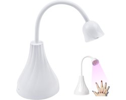 UV LED Nagellamp - UV LED Lamp Nagels - Nagellamp - Manicure - Lichtuitharding - Led Machine Nageldrogers - Nagellamp LED Mini Draagbare - verstelbaar - nail lamp - 360° Draaibaar - Nagel UV Lamp - draadloos usb - nageldroger voor gewone nagellak — cadeau in Verzorging