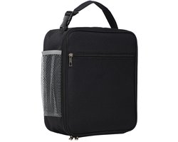 Geïsoleerde lunchbox Geschikt voor mannen en vrouwen, lekvrije en koelende lunchtas met 4 vakken, perfect Geschikt voor werk, picknicks en reizen (zwart). — cadeau in Koken & Dineren