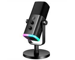 FIFINE - AM8 - USB / XLR Studio Microfoon - Geschikt voor PC/PS4/PS5 - RGB - Podcast - Gaming - Streaming - Zwart — cadeau in Games, Films & Muziek