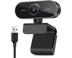 YONO Webcam voor PC met Microfoon - 1080P Full HD - Streaming Camera - Laptop - Office - Gaming - Zwart — cadeau in Elektronica