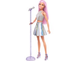 Barbie Careers Popster – pop met roze haar inclusief microfoon — cadeau in Spellen & Speelgoed