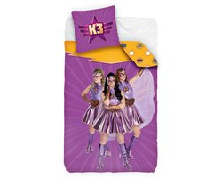 K3 - Dekbedovertrek - Superhelden - 100% katoen - 140x200cm - Met kussensloop — cadeau in Wonen & Interieur