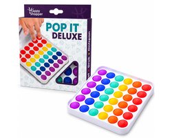 Pop it deluxe vierkant - Fidget toy - Regenboog - Stressverlagend speelgoed voor kinderen — cadeau in Spellen & Speelgoed