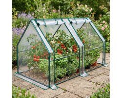 Cheqo® Kweekkas - Foliekas - Tuinkas - Broeikas - Plantenkas - Serre - Greenhouse - Walk-in Kas - voor Balkon en Tuin - met Ritsdeuren - Tomatenkas - Tomatenhuis - Moestuinkas - Plantenhuis - voor Groenten en Bloemen - Kruiden Kweken — cadeau in Tuin & Klussen