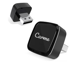 CarMe Ultra Mini 2-in-1 CarPlay Dongle - Draadloos CarPlay & Android Auto - USB-A & USB-C - Android Auto Dongle - Zwart — cadeau in Gadgets