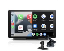 CarMe CarPlay Scherm 7 Inch - Apple CarPlay & Android Auto (Draadloos) - Touchscreen - Navigatiesysteem auto - Geschikt voor Apple CarPlay & Android Auto - Android Auto scherm — cadeau in Gadgets