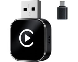 Thingy® Mini 2-in-1 Carplay Dongle - Draadloos CarPlay & Android Auto - Android Auto Dongle - Extra Klein Model - Snelle & Stabiele Connectie - Draadloos CarPlay — cadeau in Gadgets