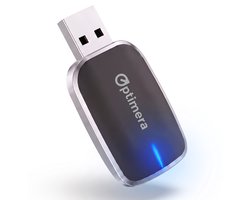 OPTIMERA® 2-in-1 Carplay Dongle AIR - Draadloos Carplay - Android Auto & Apple Carplay - Wireless Carplay - Incl. USB-C Adapter — cadeau in Gadgets