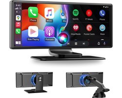 CarMe CarPlay Scherm PRO 10 Inch - Premium Design - Apple CarPlay & Android Auto (Draadloos) - Touchscreen - Navigatiesysteem auto - Android Auto scherm — cadeau in Gadgets
