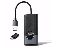 CarMe 2-in-1 CarPlay Dongle PLUS - Met Extra Apps - Ondersteunt Youtube & Netflix - Draadloos CarPlay & Android Auto - CarPlay Adapter - Android Auto Dongle - Zwart — cadeau in Gadgets