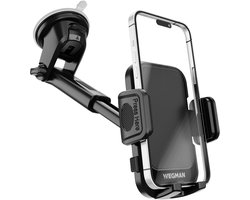 Wegman Telefoonhouder Auto Zuignap met Verstelbare Arm - Extra Krachtige Zuignap voor Dashboard en Raam - Autohouder voor alle Telefoons - Telefoonhouders Auto - GSM Mobiel Houder - Phone Holder Car - Auto Accessories — cadeau in Gadgets