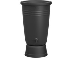 Elho Green Basics Regenton Plus 105 - Regenton voor Kweken En Oogsten - Ø 58.4 x H 80.4 cm - Living Black — cadeau in Tuin & Klussen
