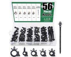 56 Stks Auto Draad Loom Routing Clips Assortiment 6 Verschillende Maten Universele Bedrading Harnas Routing Clip Vervangende Onderdelen voor Honda GM Mazda — cadeau in Cadeau-ideeën
