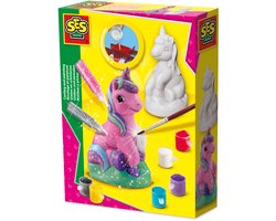 SES Creative Gieten en Schilderen Set - Unicorn met Latex Gietmal - Voor Meisjes vanaf 5 Jaar - Knutselen - Schoencadeautjes Sinterklaas — cadeau in Hobby