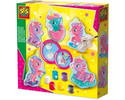 SES Creative Gieten en Schilderen Set - Baby Unicorns met Verf - Voor Meisjes vanaf 5 Jaar - Knutselen - Schoencadeautjes Sinterklaas — cadeau in Hobby