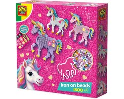 SES Creative Unicorn Strijkkralen met Eenhoorn Legbord - 1800 Stuks - Voor Meisjes vanaf 5 Jaar - Knutselen - Schoencadeautjes Sinterklaas — cadeau in Spellen & Speelgoed