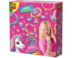 SES Creative Unicorn Loom Bedelarmbandjes - 600 Elastiekjes - Voor Meisjes vanaf 6 Jaar - Armbandjes Maken - Schoencadeautjes Sinterklaas — cadeau in Hobby