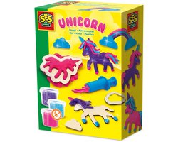 SES Creative Klei Set - Unicorns Neon Glitter met Kleispuit - Vanaf 3 Jaar - 3 x 90 g - Boetseerklei - Glutenvrij - Schoencadeautjes Sinterklaas — cadeau in Spellen & Speelgoed