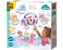 SES Creative Tiny Talents Bad Eiland - Unicorn met 8 Foamfiguren - Vanaf 1 Jaar - Badspeelgoed - Motorische Ontwikkeling - Schoencadeautjes Sinterklaas — cadeau in Spellen & Speelgoed