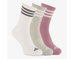 Adidas 3-pack dames sokken roze groen - Maat 43/45 — cadeau in Cadeau-ideeën
